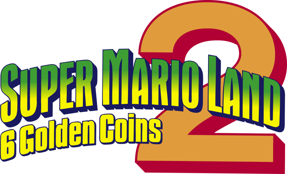 Super Mario Land 2: 6 Golden Coins Logo PNG Vector