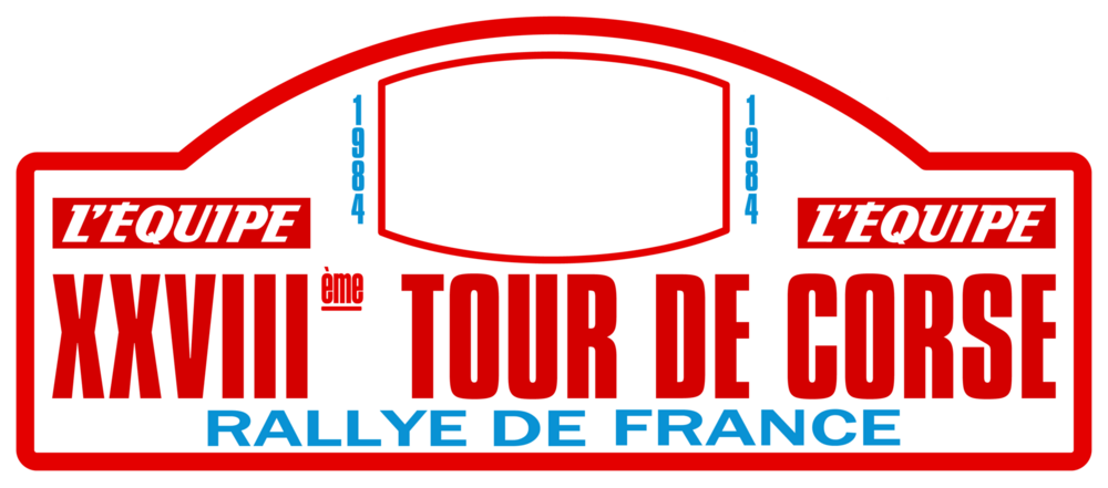 TOUR DE CORSE RALLY PLATE Logo PNG Vector