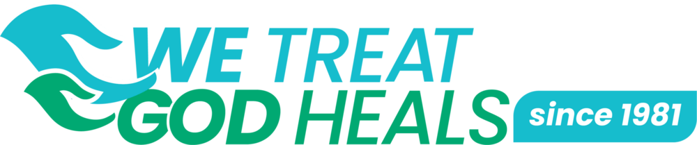 We Treat God Heals Logo PNG Vector