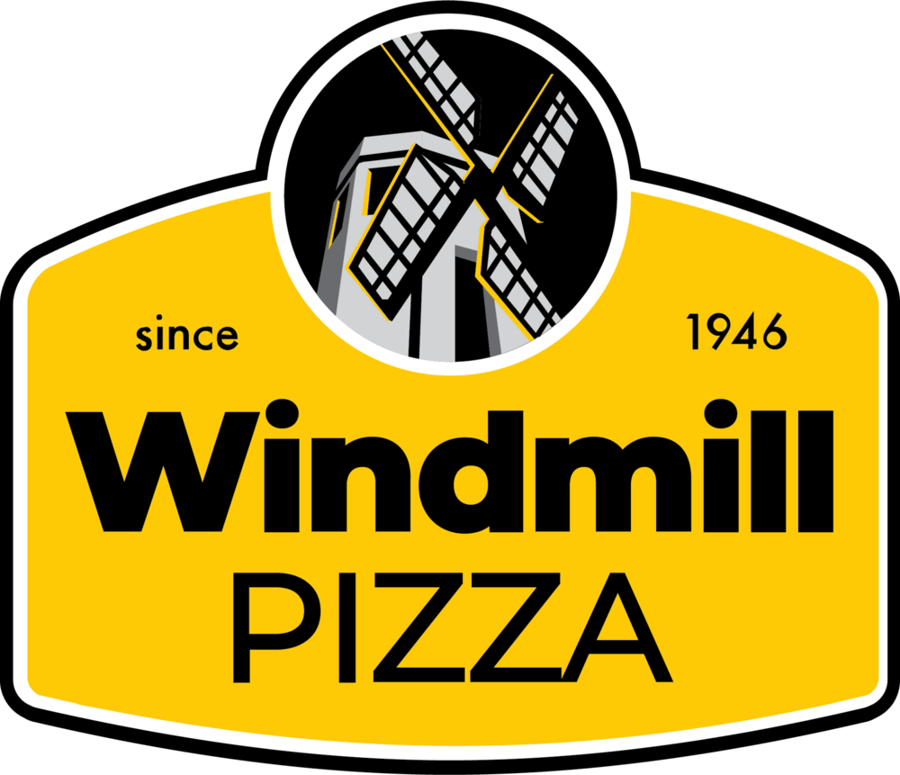 Windmill Pizza Logo PNG Vector