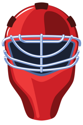ice hockey goalkepper helmet Logo PNG Vector