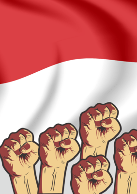 kepalan tangan merdeka indonesia Logo PNG Vector