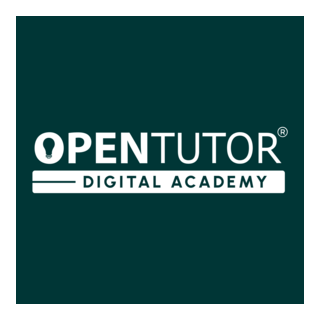 Opentutor Digital Academy White Logo PNG Vector