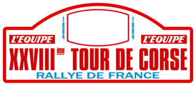 TOUR DE CORSE RALLY PLATE Logo PNG Vector