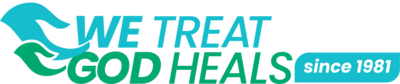 We Treat God Heals Logo PNG Vector