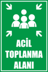 Acil Toplanma Alanı Logo PNG Vector