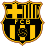 Barcelona Black and Gold Logo PNG Vector