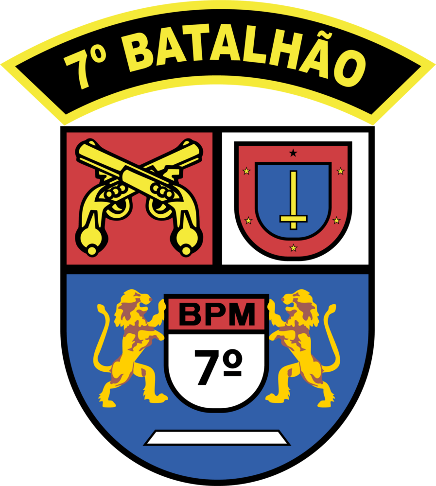 7 BATALHÃO DA POLICIA MILITAR Logo PNG Vector