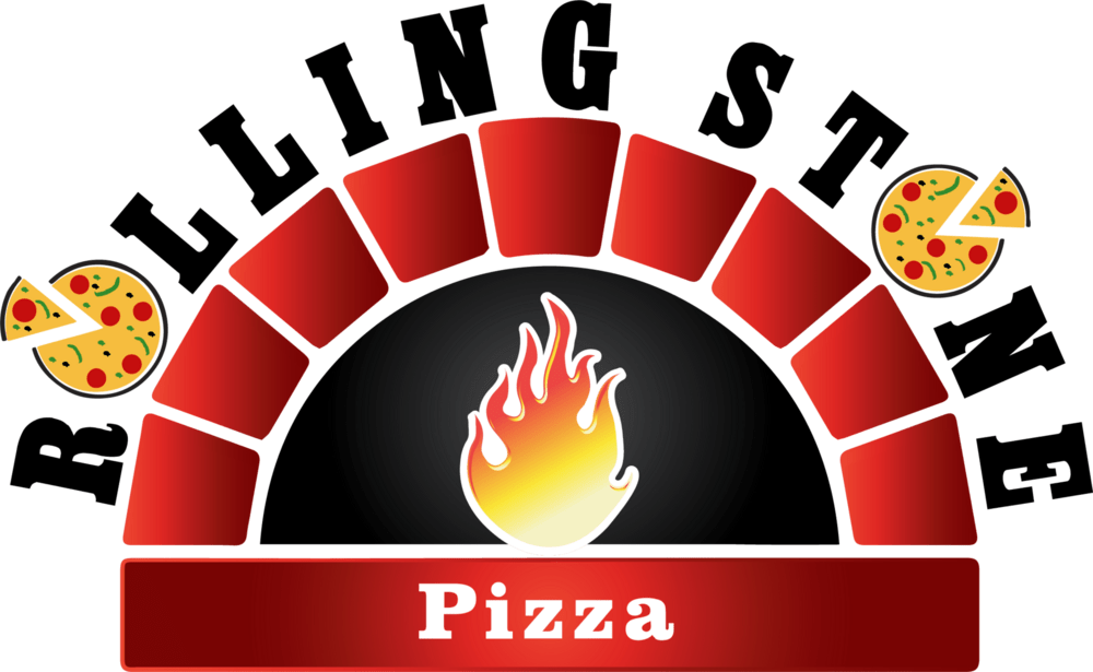 Rolling Stone Pizza Logo PNG Vector