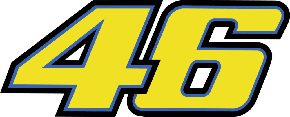 Valentino Rossi #46 Logo PNG Vector