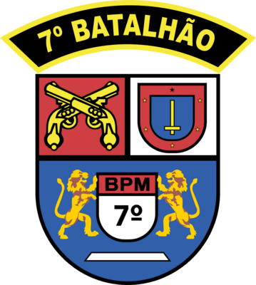 7 BATALHÃO DA POLICIA MILITAR Logo PNG Vector