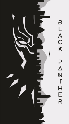 Black Panther Logo PNG Vector