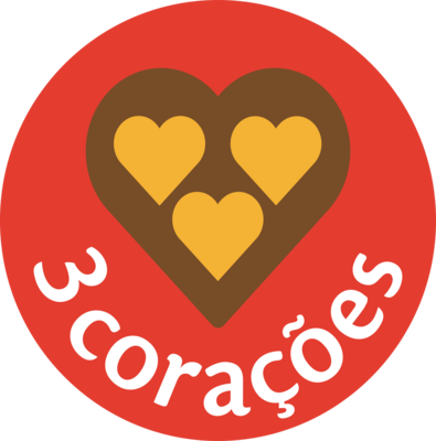 Café 3 Corações Logo PNG Vector