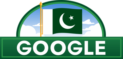 Google Pakistan Independance Day Logo PNG Vector