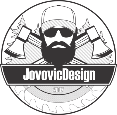 Jovovic Design bw Logo PNG Vector