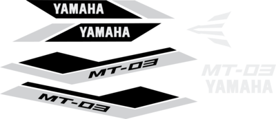 kit de calcomanias moto yamaha mt 03 Logo PNG Vector