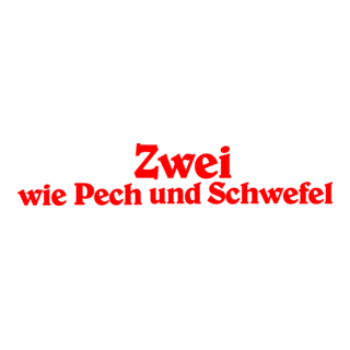 Zwei wie pech und schwefel Logo PNG Vector