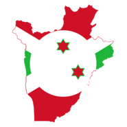 Flag map of Burundi Logo PNG Vector