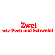Zwei wie pech und schwefel Logo PNG Vector