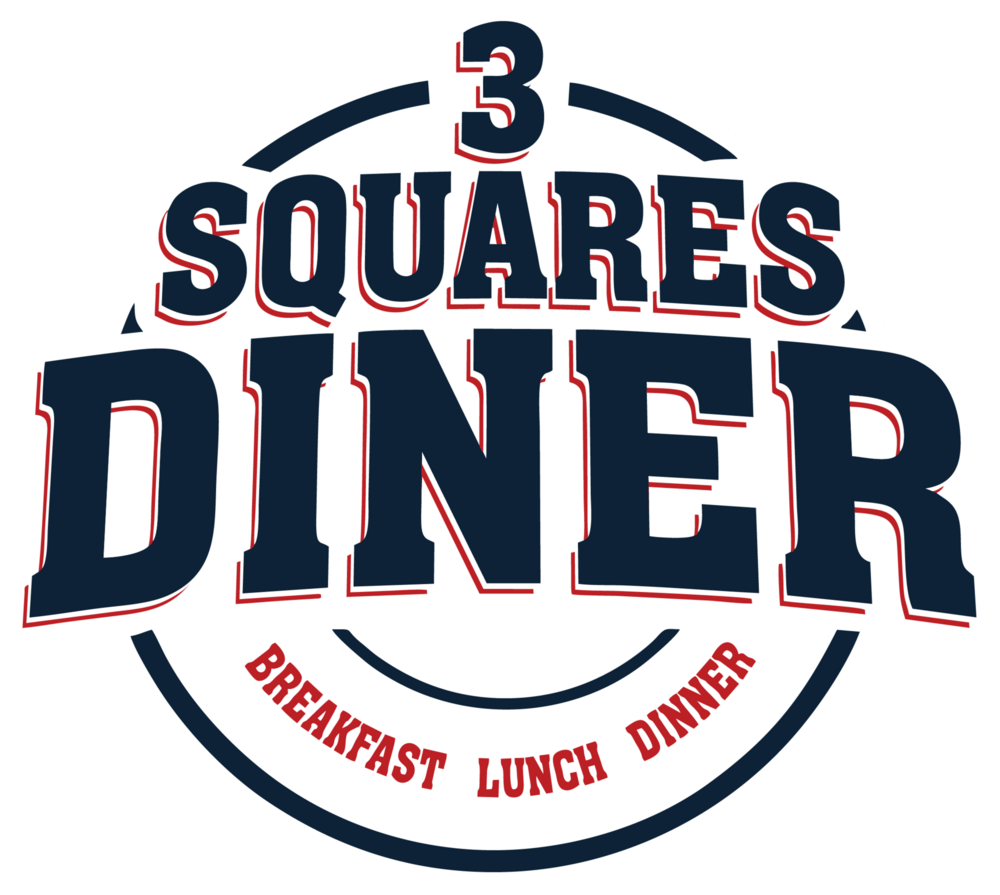 3 Squares Diner Logo PNG Vector