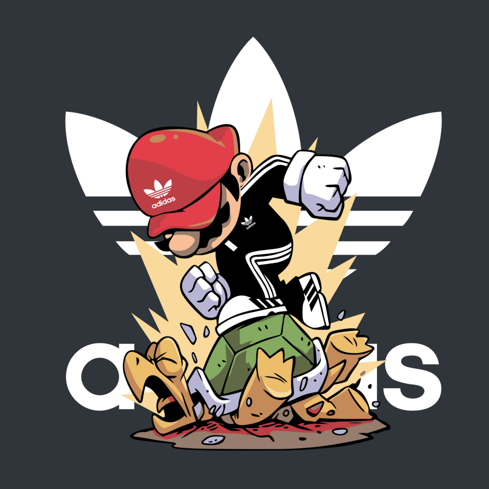 Adidas Mario Logo PNG Vector