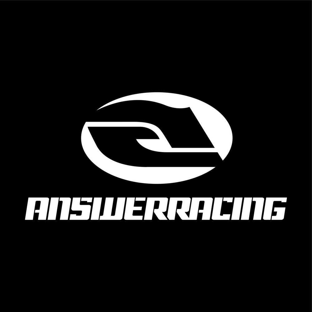 Answer Racing white Logo PNG Vector