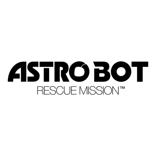 Astro Bot Rescue Mission Logo PNG Vector