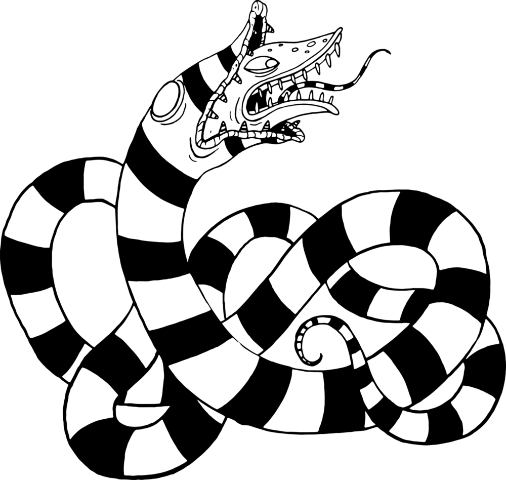 Beetlejuice - Sandworm Logo PNG Vector