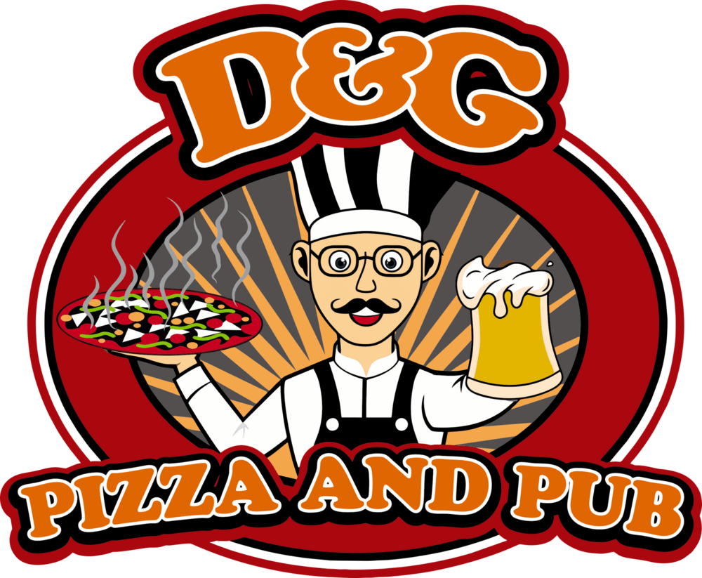 D&G Pizza and Pub Logo PNG Vector