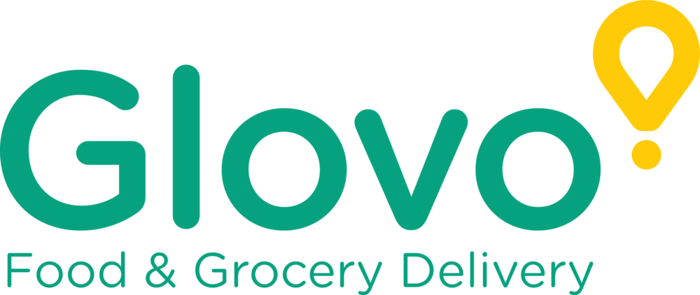 Glovo Food & Grocery Delivery App Logo PNG Vector