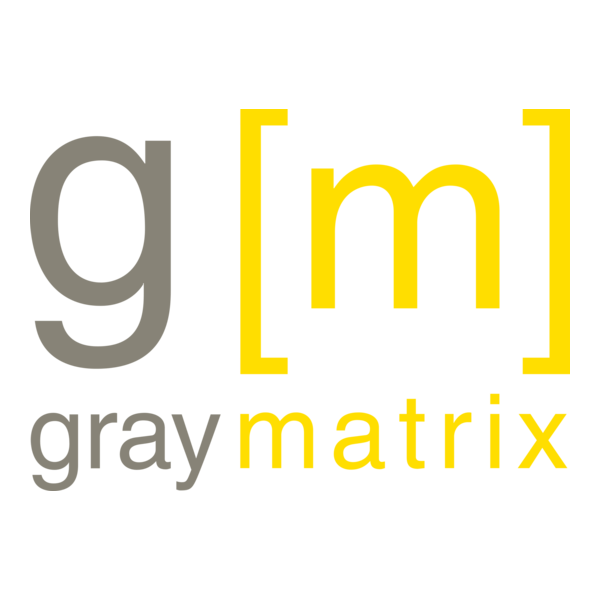 Gray Matrix Logo PNG Vector