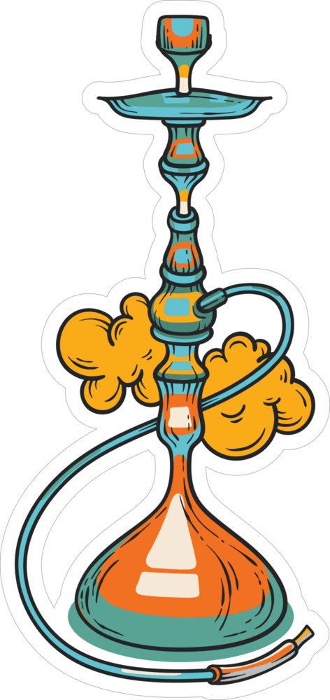 Hookah Logo PNG Vector