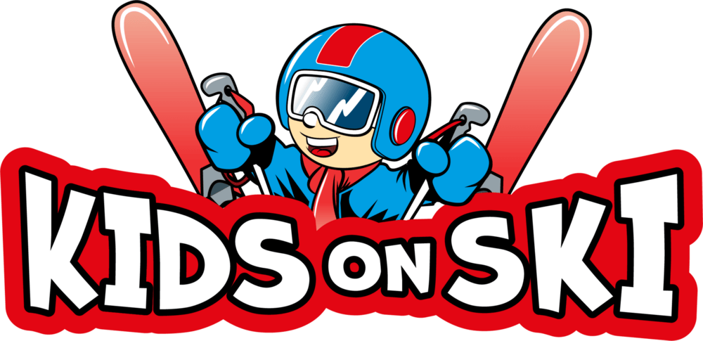 Kids on Ski Logo PNG Vector