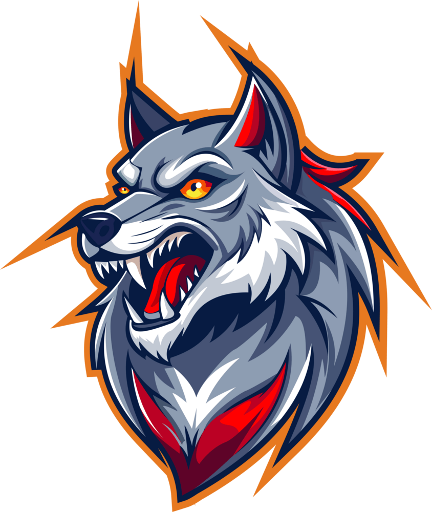 Modern Illustration wolf Logo PNG Vector