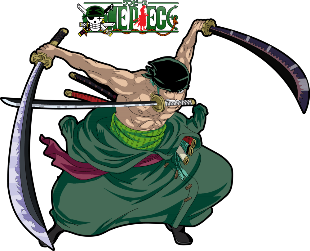 One Piece Zoro Logo PNG Vector