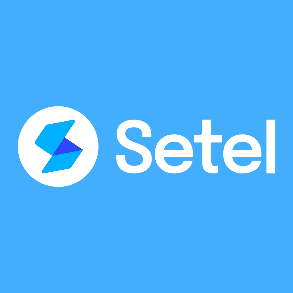 Setel (New - White) Logo PNG Vector