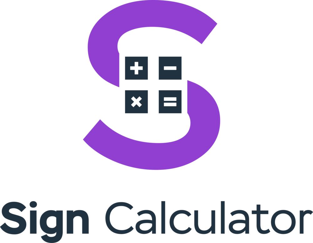 Sign Calculator Logo PNG Vector