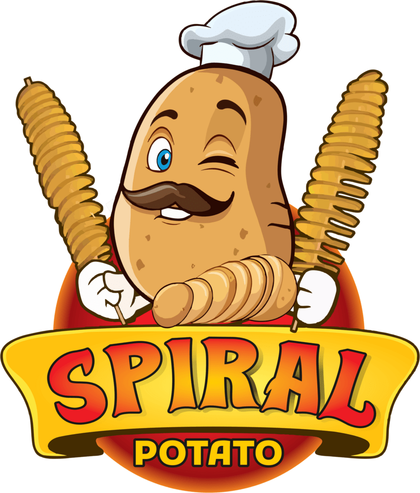 Spiral Potato Logo PNG Vector