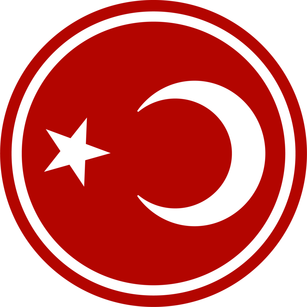 TÜRK BAYRAĞI YUVARLAK 70'ler Logo PNG Vector