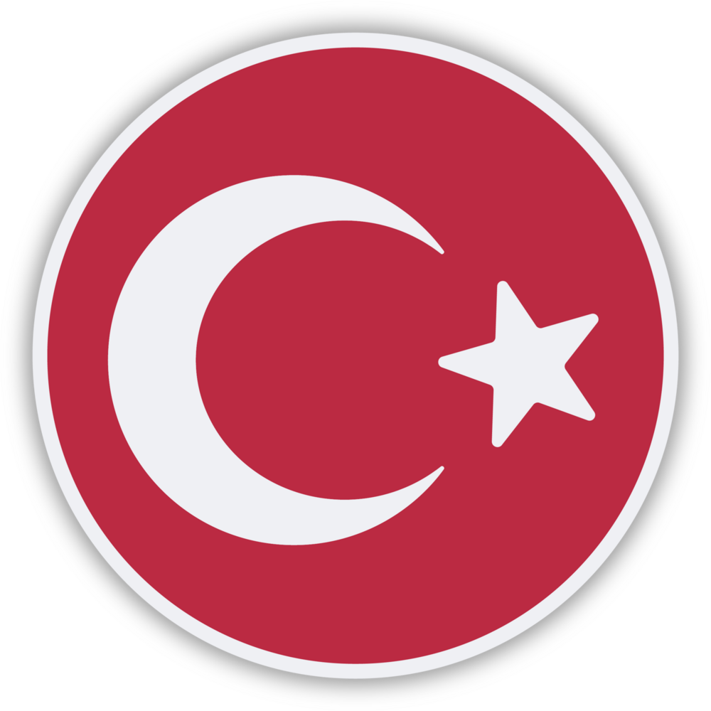 TÜRK BAYRAĞI YUVARLAK 90'lar Logo PNG Vector