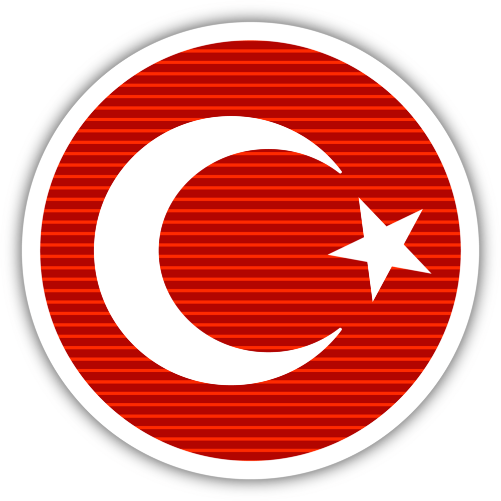 TÜRK BAYRAĞI YUVARLAK Logo PNG Vector