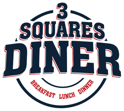 3 Squares Diner Logo PNG Vector