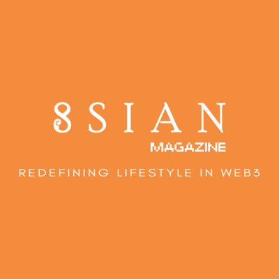 8SIAN Magazine (Tagline - White) Logo PNG Vector