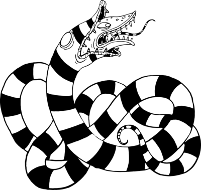 Beetlejuice - Sandworm Logo PNG Vector