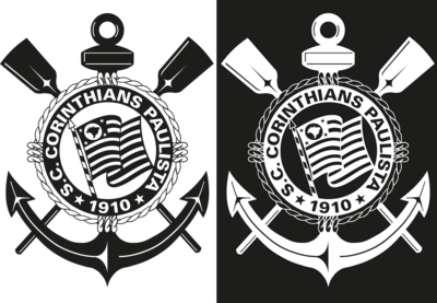 Corinthians - Brasão Monocromatico Logo PNG Vector