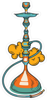 Hookah Logo PNG Vector