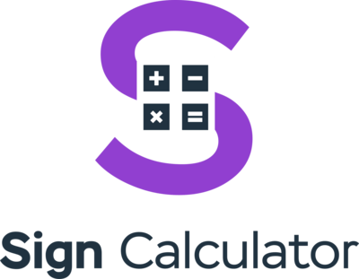 Sign Calculator Logo PNG Vector