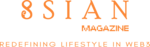 8SIAN Magazine (Tagline - Orange) Logo PNG Vector