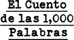 El Cuento de las 1,000 Palabras Logo PNG Vector