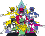 Mighty Morphin Power Rangers Logo PNG Vector